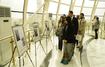 The Mission paid homage to Gandhiji on his Jayanti.  Ambassador inaugurated the photo exhibition of the Gandhiji at the iconic monument of the Baiterek tower in Astana. Mahatma Gandhi's ideals reverberate globally and his thoughts have provided strength to millions of people. 